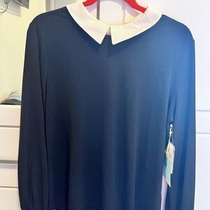 Elegant Black and White Women's Top